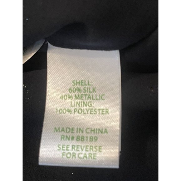 Lilly Pulitzer NWT Ardith Silk Top Zebra Metallic‎ Clip Onyx Size S - Picture 6 of 7